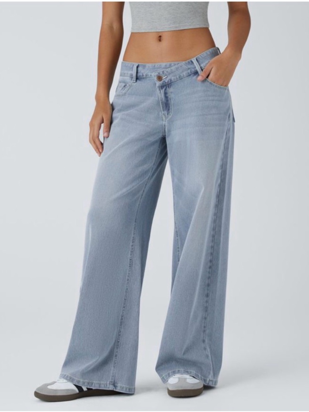 Wide Leg Light Blue Women’s Jeans
